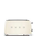 Alternate image 0 for SMEG Retro Style 4-Slice Long Slot Toaster in Cream