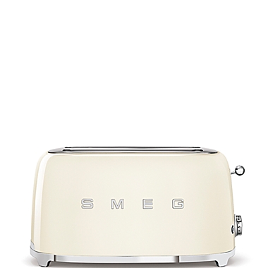 SMEG Retro Style 4-Slice Long Slot Toaster in Cream. View a larger version of this product image.