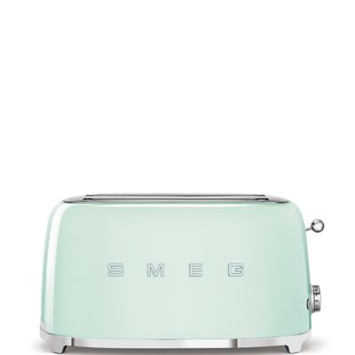SMEG Retro Style 4-Slice Long Slot Toaster in Pastel Green