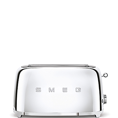 SMEG Retro Style 4-Slice Long Slot Toaster in Chrome. View a larger version of this product image.