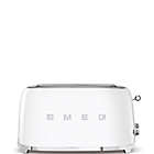 Alternate image 0 for SMEG Retro Style 4-Slice Long Slot Toaster in White