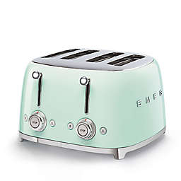 SMEG Retro Style 4-Slot Toaster in Pastel Green