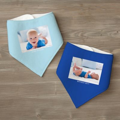 Picture Perfect Personalized 2-Pack Bandana Bibs