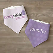 Big/Baby Brother & Sister Personalized 2-Piece Bandana Bibs