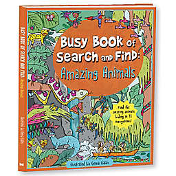 "Busy Book of Search and Find: Amazing Animals An Activity Book" illustrated by Gema Galan