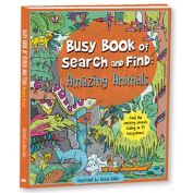 "Busy Book of Search and Find: Amazing Animals An Activity Book" illustrated by Gema Galan