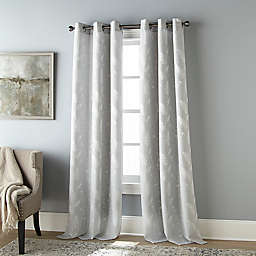 Stratford Park Amanty 84-Inch Grommet Light Filtering Window Curtain Panels in Grey (Set of 2)