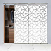 Rod Desyne 36 to 66-Inch Adjustable 3-Panel Window Track/Room Divider in Shattered White