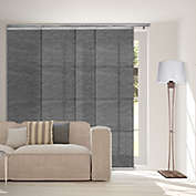 Rod Desyne 48 to 88-Inch Adjustable 4-Panel Window Track/Room Divider in Charcoal