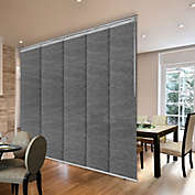 Rod Desyne 58 to 110-Inch Adjustable 5-Panel Window Track/Room Divider in Charcoal