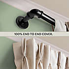 Alternate image 1 for Rod Desyne Pipe 28 to 48-Inch Blackout Adjustable Curtain Rod in Black