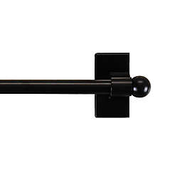 Rod Desyne 28 to 48-Inch Adjustable Magnetic Curtain Rod in Black