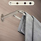 Alternate image 1 for Rod Desyne Blackout 48 to 84-Inch Adjustable Double Drapery Rod Set in Satin Nickel