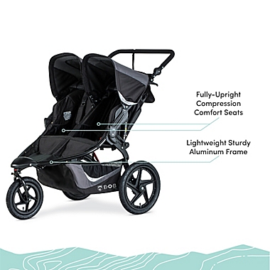 BOB Gear&reg; Revolution Flex 3.0 Duallie Jogging Stroller in Graphite/Black. View a larger version of this product image.