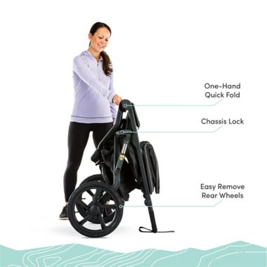 BOB Gear&reg; Alterrain Jogging Stroller in Melange Grey. View a larger version of this product image.
