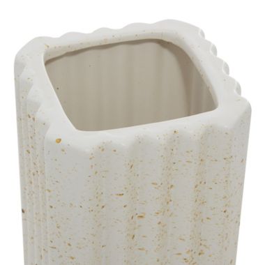 Ridge Road Decor 2-Piece Contemporary Decorative Jar Set in White. View a larger version of this product image.