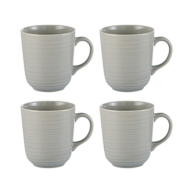 Mason Cash William Mason Grey Mugs (Set of 4). View a larger version of this product image.