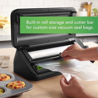 FoodSaver&reg; VS2130 Vacuum Sealing System in Black. View a larger version of this product image.