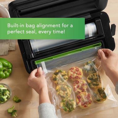FoodSaver&reg; VS2130 Vacuum Sealing System in Black. View a larger version of this product image.