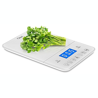 Ozeri&reg; Touch III 22 lb. Digital Kitchen Scale with Calorie Counter in White. View a larger version of this product image.