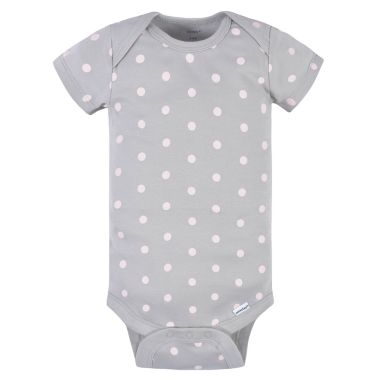 Gerber&reg; Preemie 3-Pack Floral Short Sleeve Onesies&reg; Bodysuits in Grey. View a larger version of this product image.