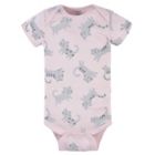 Alternate image 3 for Gerber&reg; Preemie 3-Pack Floral Short Sleeve Onesies&reg; Bodysuits in Grey
