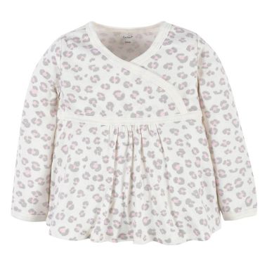 Gerber&reg; Size 3-Piece Leopard Top, Pant &amp; Cap Set in Grey. View a larger version of this product image.