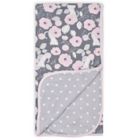 Alternate image 0 for Gerber&reg; Floral Reversible Baby Blanket in Grey/Pink
