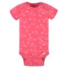 Alternate image 2 for Gerber&reg; Size 6-9M 3-Pack Roses Short Sleeve Onesies&reg; Bodysuits in Pink