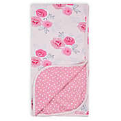 Gerber&reg; Roses Reversible Baby Blanket in Pink