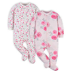 Gerber® Preemie 2-Pack Roses Sleep 'n Plays in Pink
