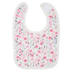 Alternate image 2 for Gerber&reg; 3-Piece Roses Bibs &amp; Burp Closth Set in Pink