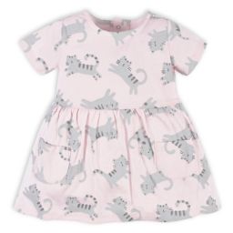 Gerber® Newborn Floral Leopard Dress With Pockets in Light Purple
