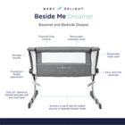 Alternate image 10 for Baby Delight&reg; Beside Me&trade; Dreamer Bassinet &amp; Bedside Sleeper in Charcoal Tweed