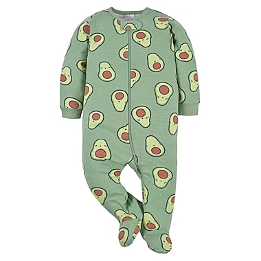 Gerber&reg; Size 3-6M 2-Pack Avocado Sleep &#39;n Play Footies Set in Green. View a larger version of this product image.