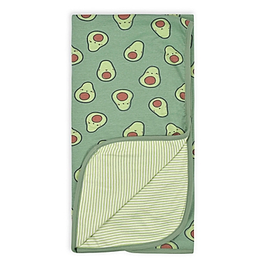 Gerber&reg; Avocados Reversible Baby Blanket in Green. View a larger version of this product image.