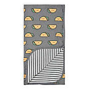 Gerber&reg; Tacos Reversible Baby Blanket in Grey