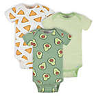 Alternate image 0 for Gerber&reg; Onesies&reg; Preemie 3-Pack Avocado Bodysuits in Green