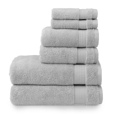 Indulge Linen 100% Turkish Cotton Towel Set Coral, Hand Towels - Set of 6