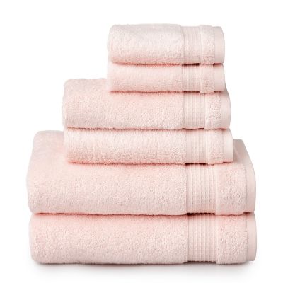 Martha Stewart Noah Turkish Cotton 6-Piece Towel Set in Blush