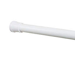 Squared Away™ NeverRust™ Aluminum Adjustable Tension Shower Rod in White