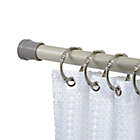 Alternate image 1 for Squared Away&trade; NeverRust&trade; Aluminum Adjustable Tension Shower Rod in Brushed Nickel
