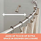 Alternate image 7 for Squared Away&trade; NeverRust&trade; Aluminum Single Curved Shower Rod in Brushed Nickel
