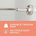 Alternate image 9 for Squared Away&trade; NeverRust&trade; Aluminum Single Curved Shower Rod in Brushed Nickel