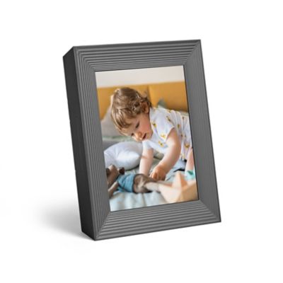 9" Mason Graphite Digital Photo Frame Black - Aura Home: Wi-Fi Enabled, LCD Display, 1600x1200