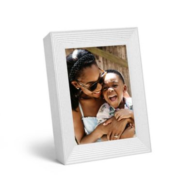 Aura Mason 9-Inch Digital Photo Frame in White Quartz