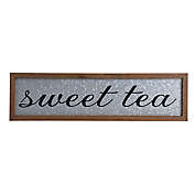 StyleCraft Tipton Farmhouse &quot;Sweet Tea&quot; 30-Inch x 8-Inch Galvanized Metal Sign