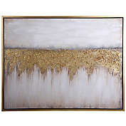 StyleCraft Mito Contemporary 48-Inch x 36-Inch Framed Canvas Wall Art in Gold