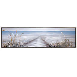 StyleCraft Elena My Path to the Beach 72-Inch Hand-Painted Framed Canvas Wall Art