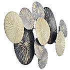 Alternate image 2 for StyleCraft Nobu Layered Circles 36-Inch x 19-Inch Metal Wall Sculpture in Black